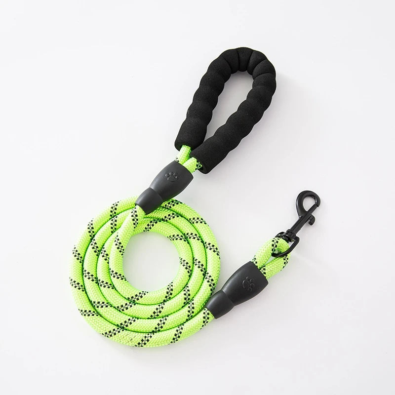 120/150/200/300cm pet leash with reflective rope and comfortable handle, suitable for small, medium, and large dogs