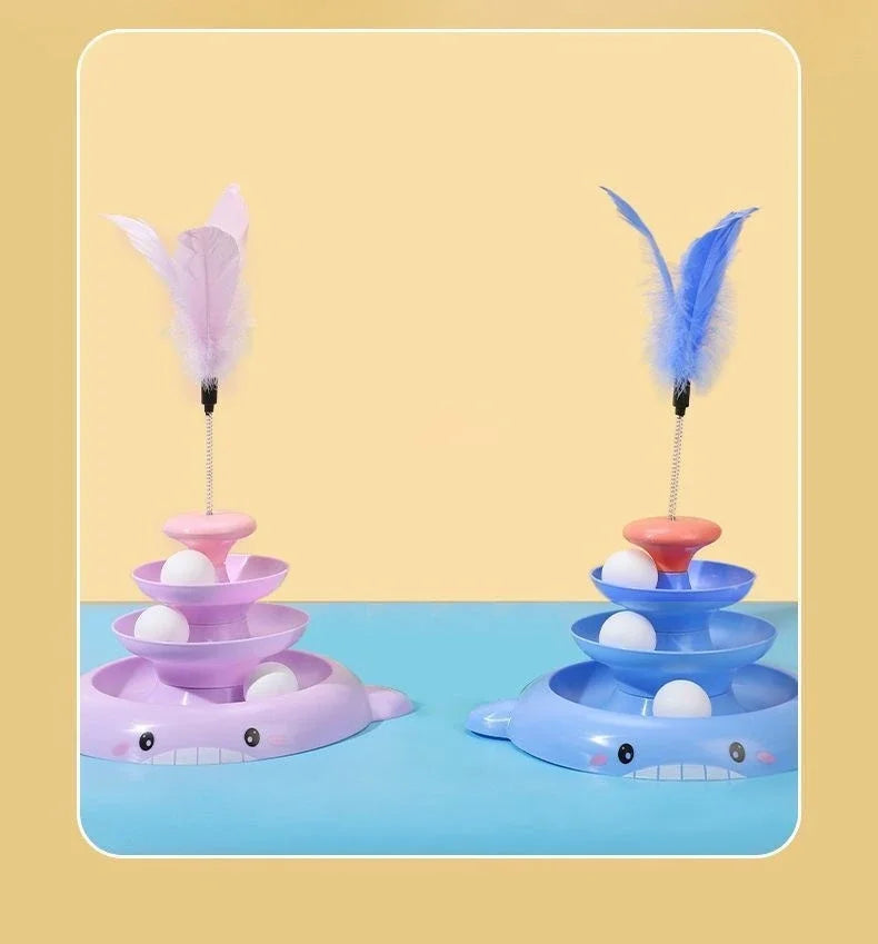 Cat toys for relieving boredom, cat spinning wheel toys, ball toys, cat teasing sticks, automatic cat teasing toys, pet supplies