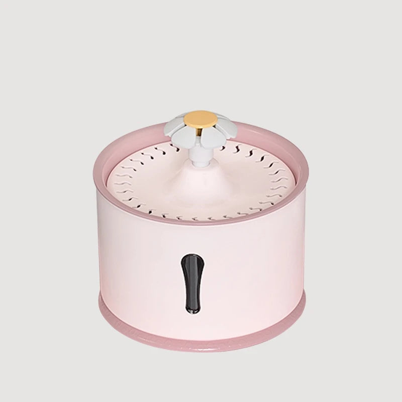 2.4L Pet Cat Dispenser Drinking Water Fountain Activated Carbon Filters LED Automatic Feeder Container USB Interface