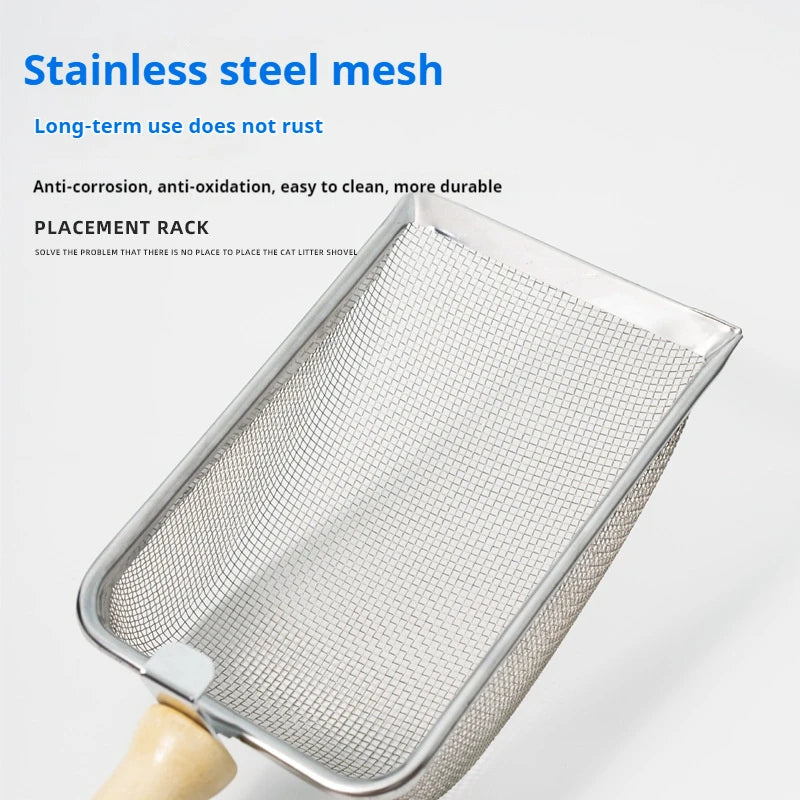 Cat droppings Metal cat litter shovel tool, swollen potato rot sand stainless steel shovel