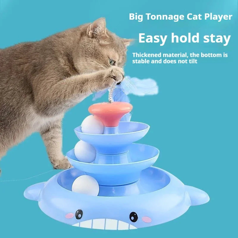 Cat toys for relieving boredom, cat spinning wheel toys, ball toys, cat teasing sticks, automatic cat teasing toys, pet supplies