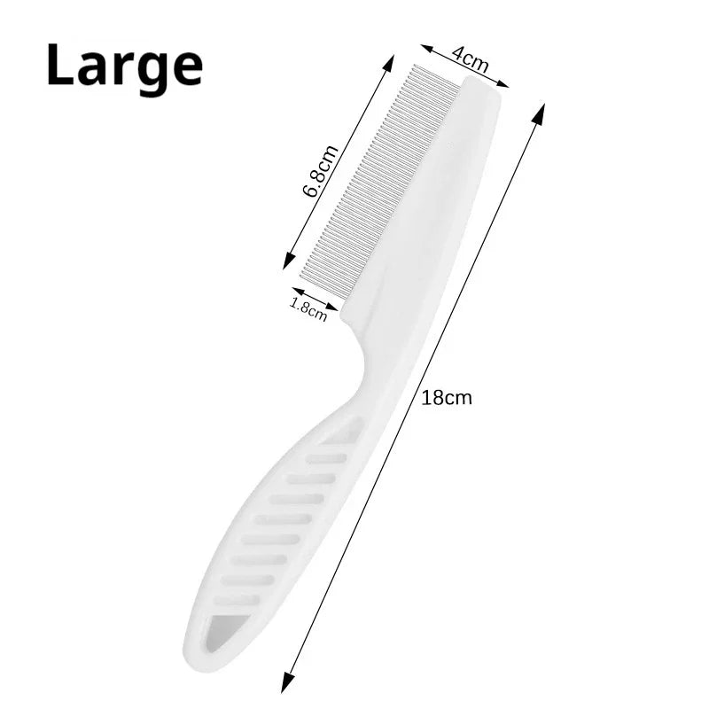 Pet comb, dog flea comb, cat flea removal comb, plastic dense toothed comb, steel needle comb, cleaning products