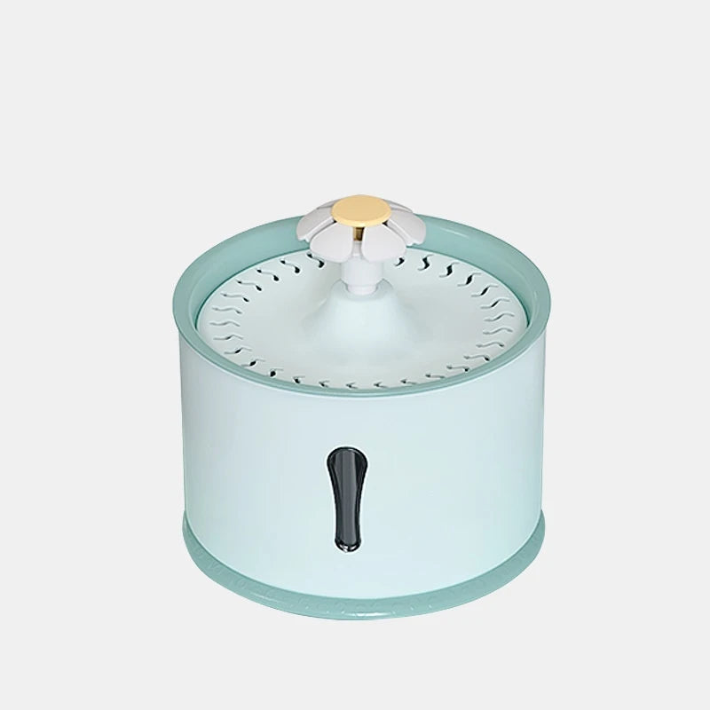 2.4L Pet Cat Dispenser Drinking Water Fountain Activated Carbon Filters LED Automatic Feeder Container USB Interface