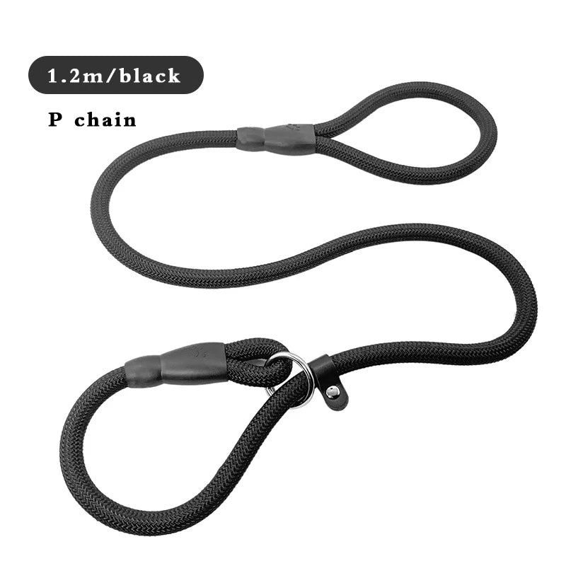 Dog Leash Slip Lead Nylon Adjustable Training Leashes High Quality Loop Collar for Small Medium Large Dogs Strap Rope DogHarness