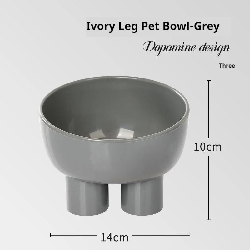 Elephant leg neck protection bowl, cat food bowl, cat bowl, anti overturning pet bowl, food utensils