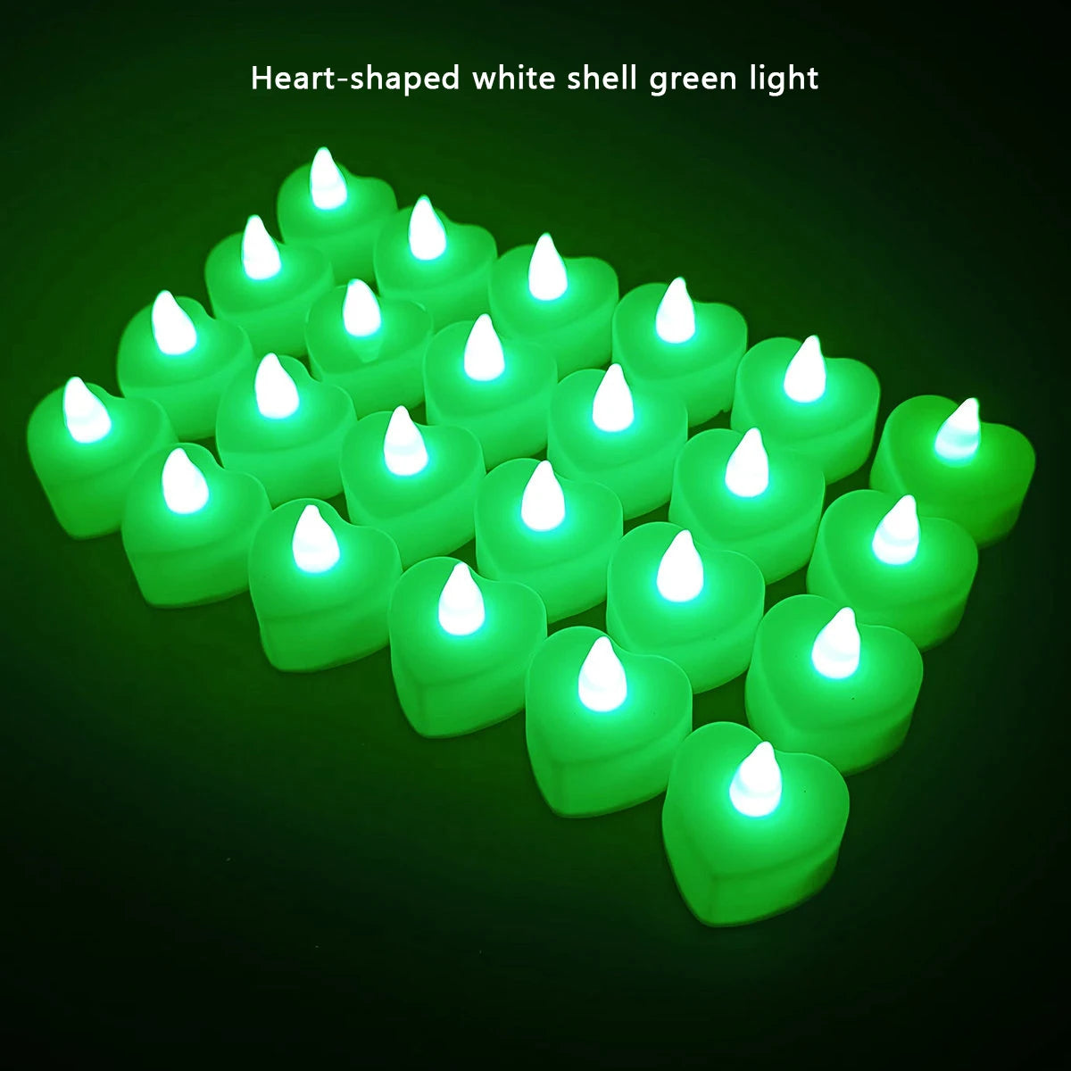 24Pcs Led Flameless Electric Candles Lamp Acrylic Glass Battery Flickering Fake Tealight Candle Bulk for Wedding Christmas