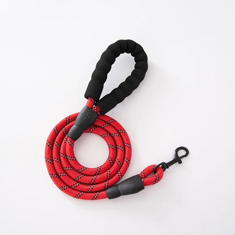 120/150/200/300cm pet leash with reflective rope and comfortable handle, suitable for small, medium, and large dogs