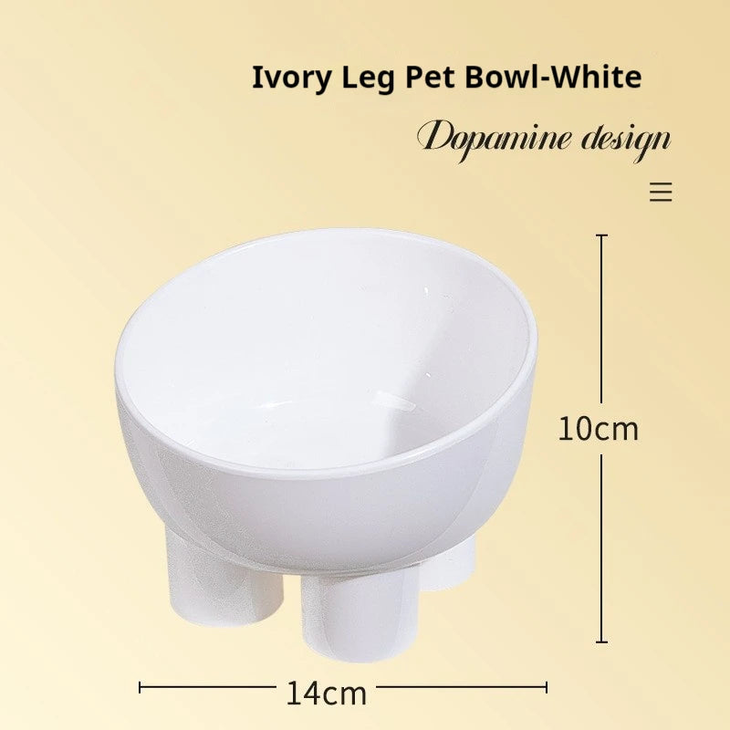 Elephant leg neck protection bowl, cat food bowl, cat bowl, anti overturning pet bowl, food utensils
