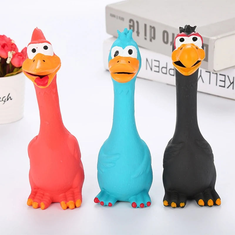 Pet Toys Latex Screaming Chicken Dog Toys Teeth Grinding and Biting Resistant, Sound Making Toys, Environmentally Friendly Mater