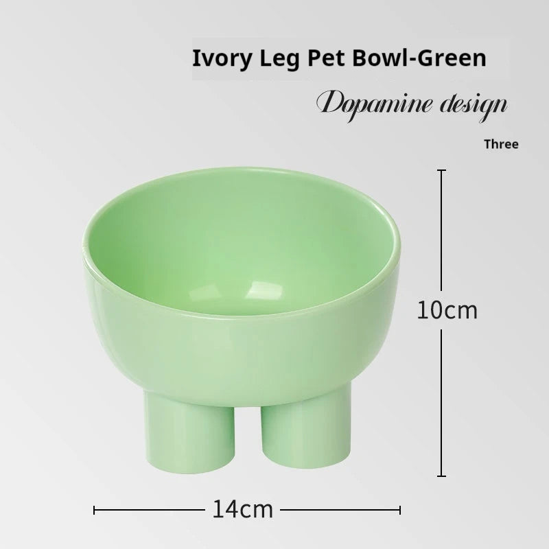 Elephant leg neck protection bowl, cat food bowl, cat bowl, anti overturning pet bowl, food utensils