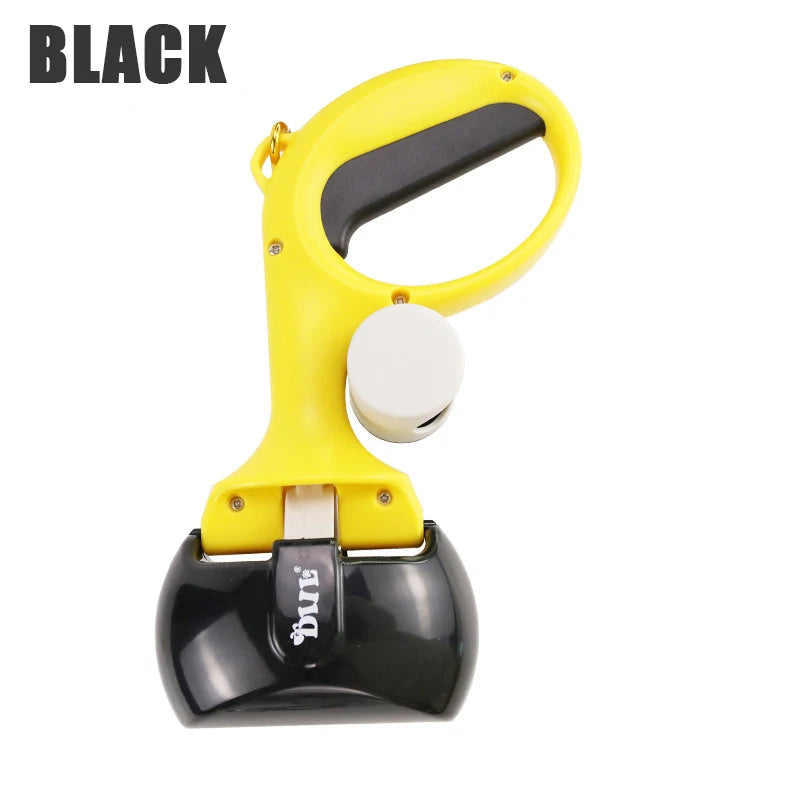 Pet Pooper Scooper Dogs Outdoor Pick Up Excreta Cleaner with 1 Roll Bags Pet Feces Cleaner Picker Cleaning Tools For Dogs Puppy