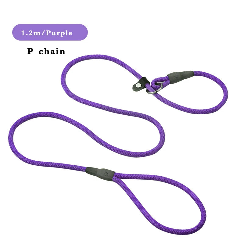 Dog Leash Slip Lead Nylon Adjustable Training Leashes High Quality Loop Collar for Small Medium Large Dogs Strap Rope DogHarness