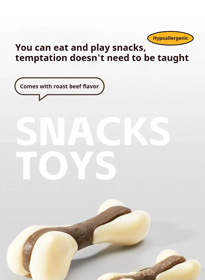 Eating and playing with bones, teeth cleaning and grinding sticks, cowhide sticks, dog chew glue, leg bone chewing, dog chew toy