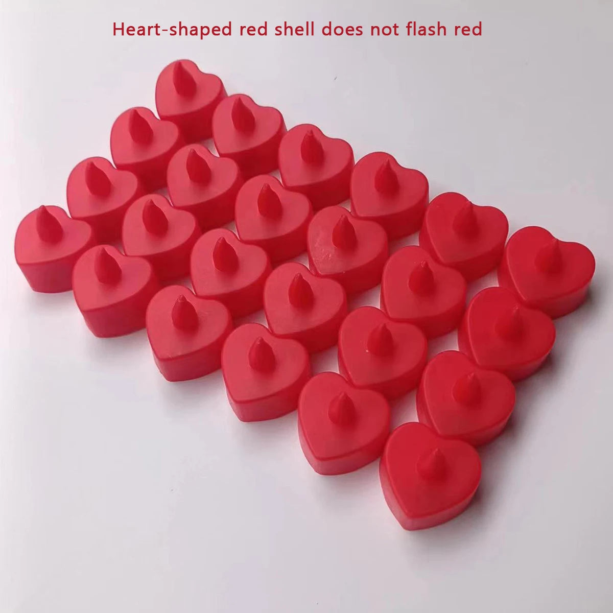 24Pcs Led Flameless Electric Candles Lamp Acrylic Glass Battery Flickering Fake Tealight Candle Bulk for Wedding Christmas