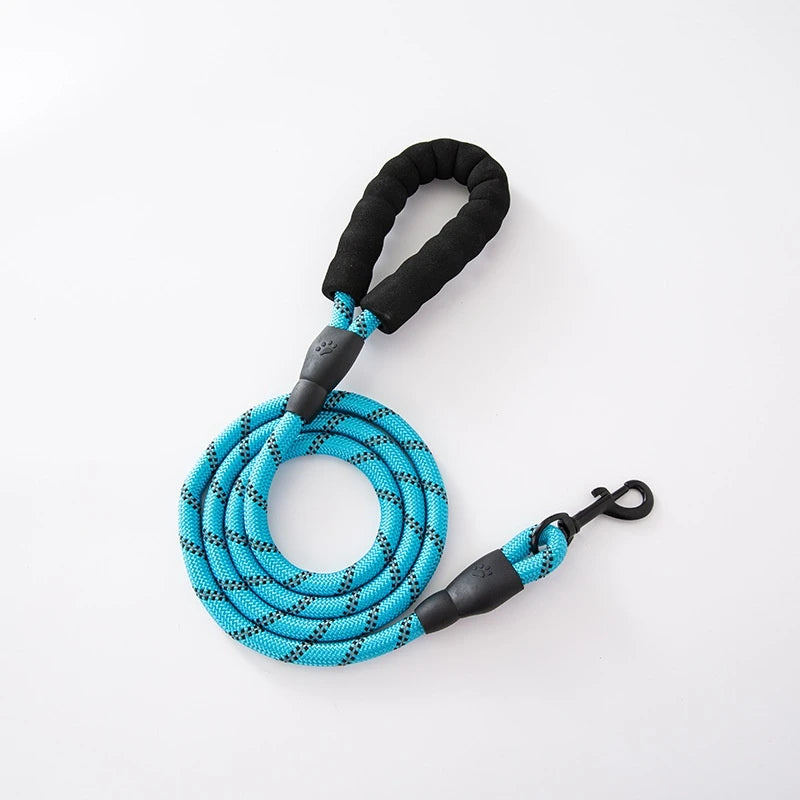 120/150/200/300cm pet leash with reflective rope and comfortable handle, suitable for small, medium, and large dogs