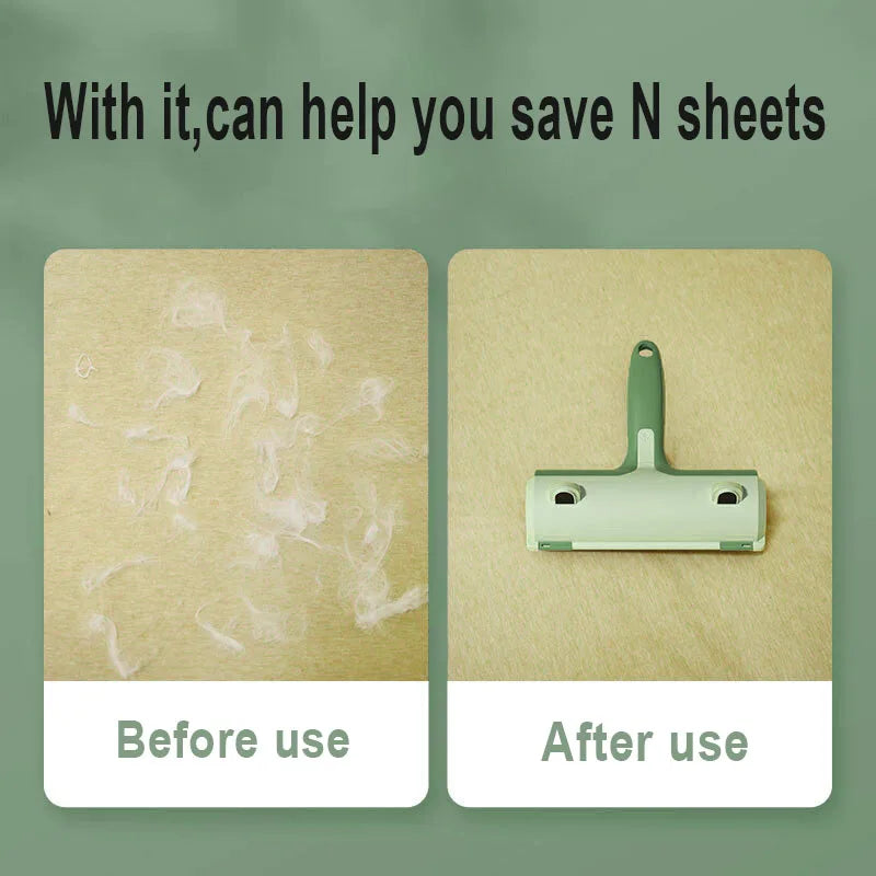 Dog Cat Comb Tool Convenient Cleaning Dog  Fur Brush Base Home Furniture Sofa Carpet Pet Hair Remover Roller Lint Brush 2-Way