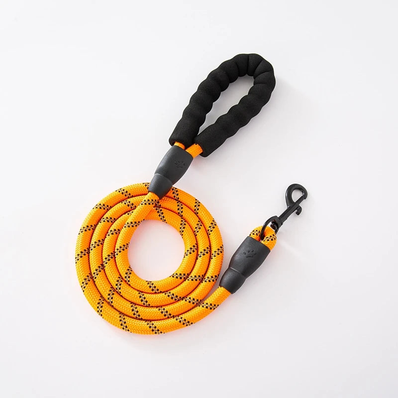 120/150/200/300cm pet leash with reflective rope and comfortable handle, suitable for small, medium, and large dogs